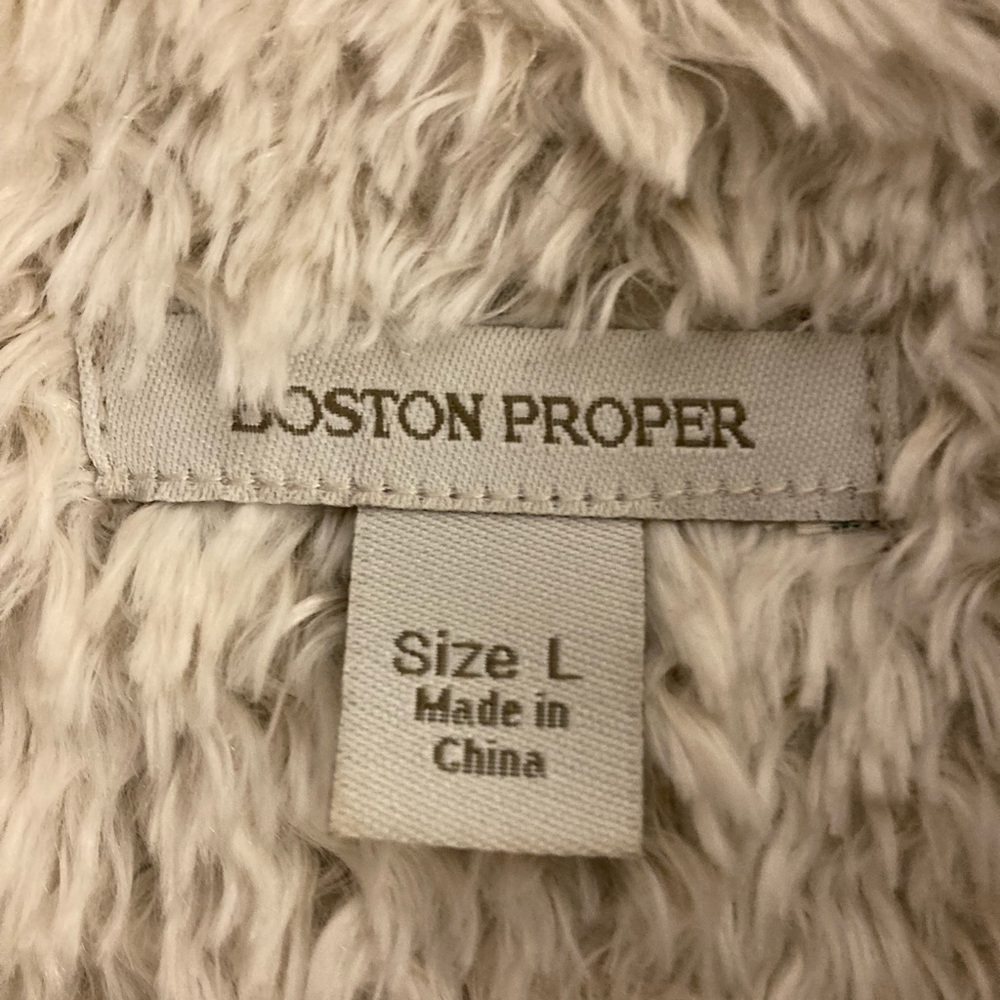 Beautiful suede like, lined coat from Boston Proper. Size Large. - Picture 2 of 5